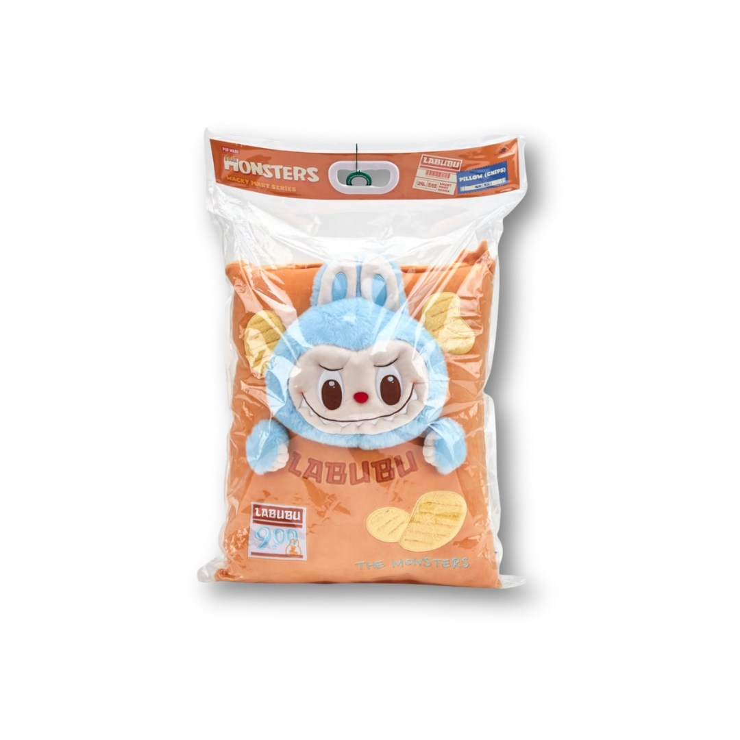 Pop Mart Labubu The Monsters Wacky Mart Series Chips Pillow