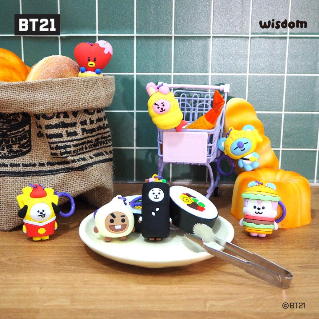 BT21 Food Figure Keyring