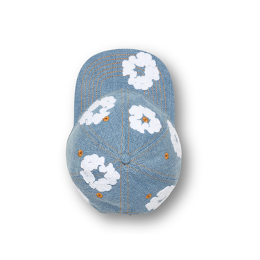 Denim Tears Cotton Wreath Raw Denim Cap Light Wash