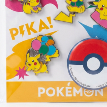 USJ Universal Studios Japan 25th Anniversary - Pokémon Pikachu Pin & Button Badge Set