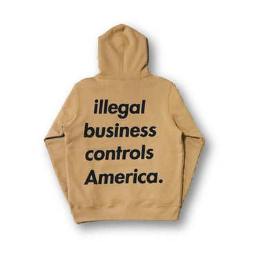 Supreme Illegal Business Hooded Sweatshirt Light Brown