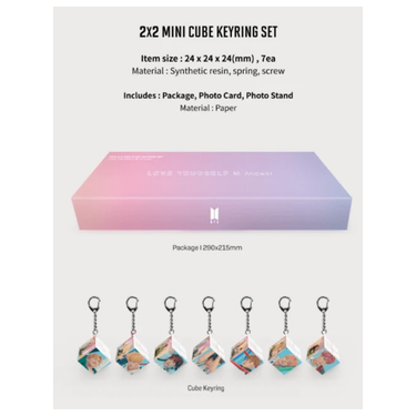 BTS Mini Cube Keyring (YOURSELF 結 ‘Answer’)