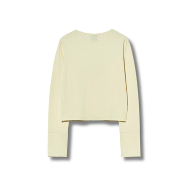 Marithé François Girbaud W Crop Long Sleeve Cream