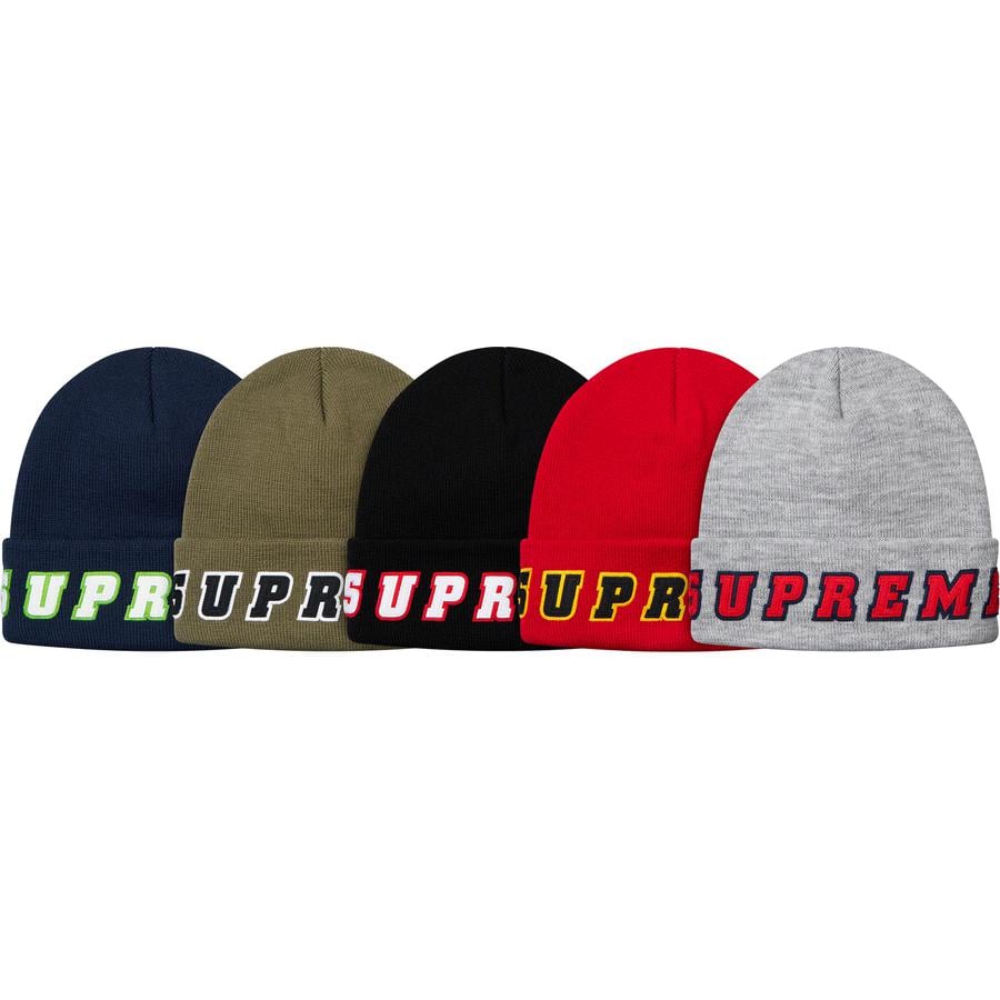 Supreme Felt Logo Beanie Black