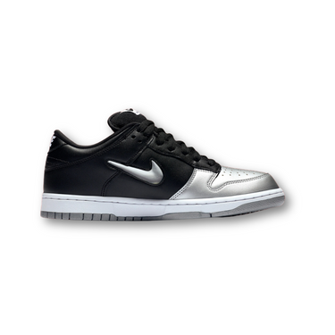 Nike SB Dunk Low Supreme Jewel Swoosh Silver