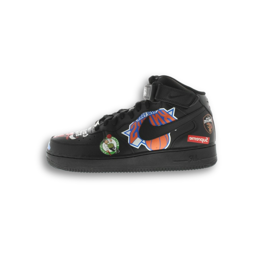 Supreme x NBA x Air Force 1 Mid 07 'Black'