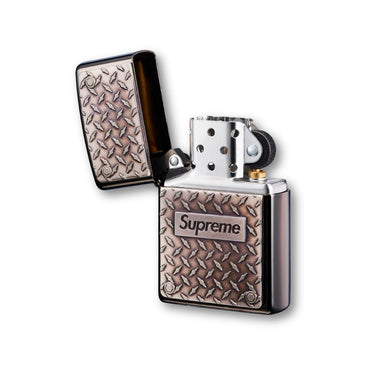 Supreme Diamond Plate Zippo Metal