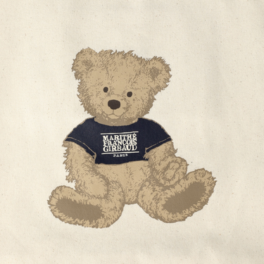 Marithé François Girbaud Doodle Bear Eco Bag Natural