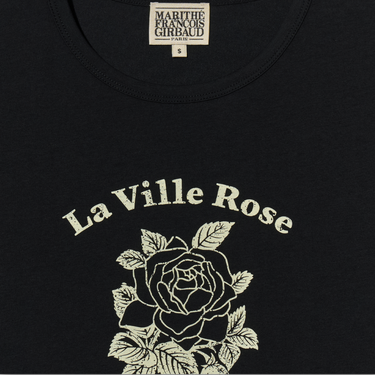 Marithé François Girbaud W La Ville Rose Tee Black