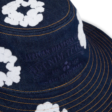 Denim Tears Denim Cotton Wreath Bucket Hat Washed Indigo