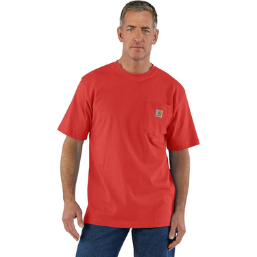 Carhartt Men's Loose Fit Heavyweight Short-Sleeve Pocket T-Shirt Roasted Tomato
