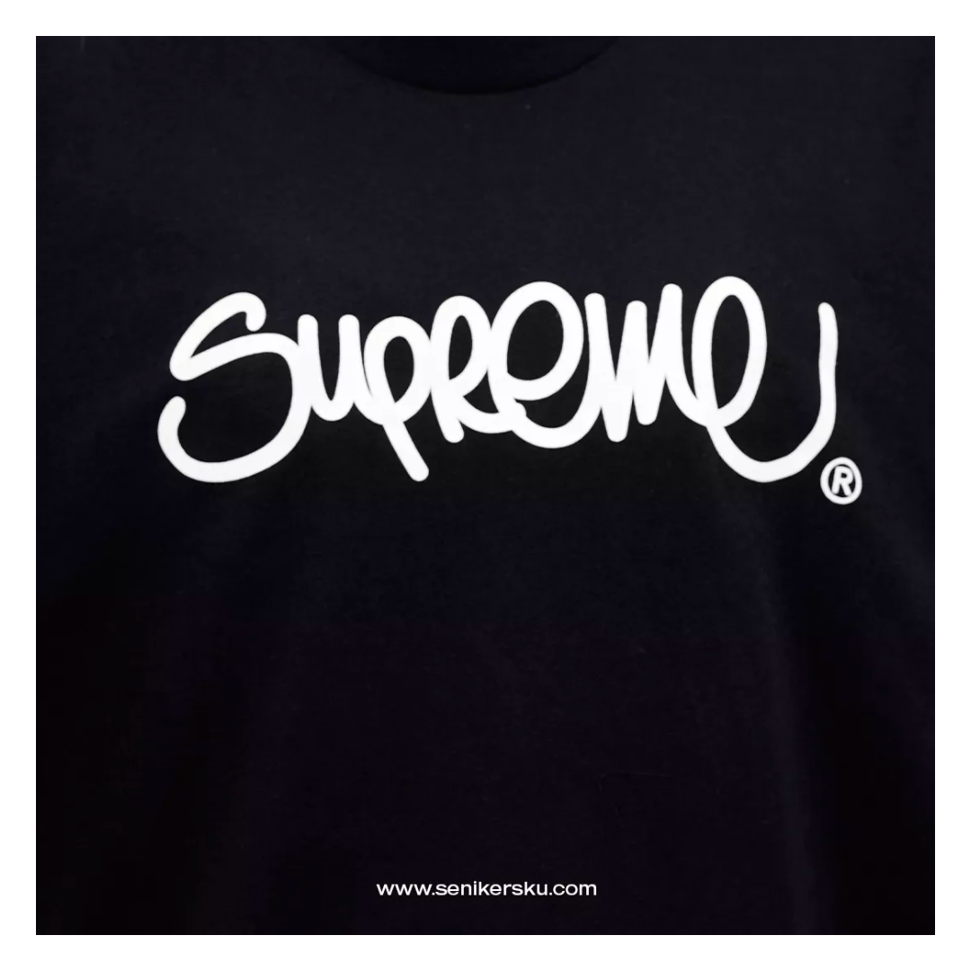 Supreme Handstyle Tee Black