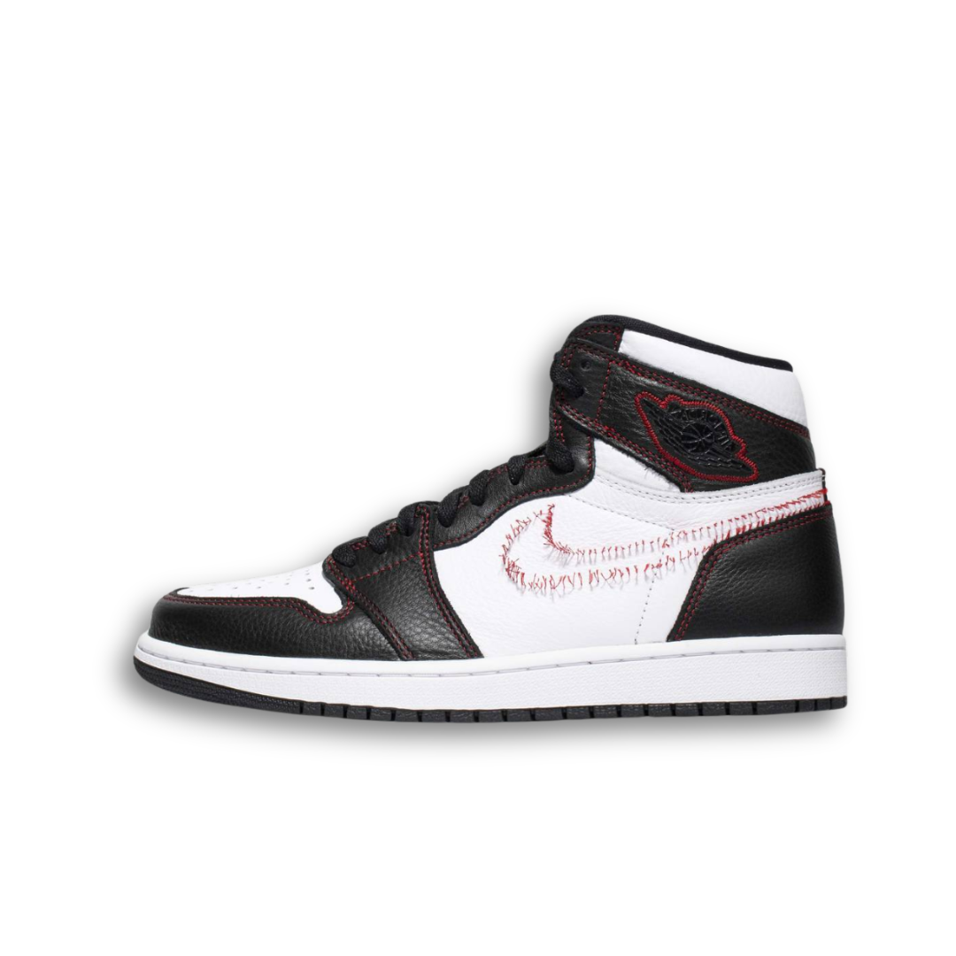 Jordan 1 Retro High Defiant White Black Gym Red