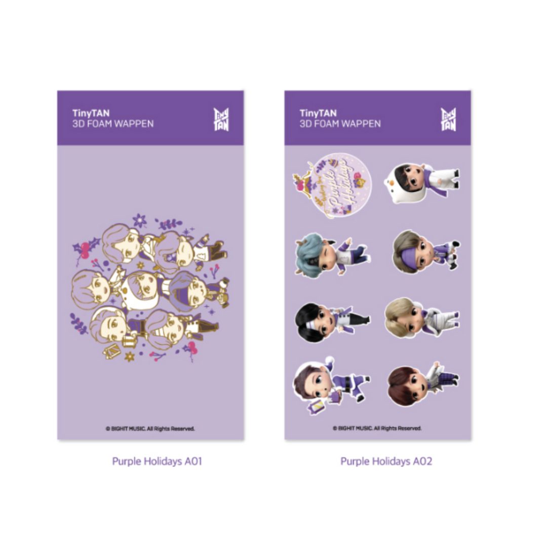 TinyTAN 3D Wappen Purple Holidays