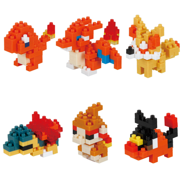 Pokemon Center Kawada Nanoblock Mini Pokemon Fire Type