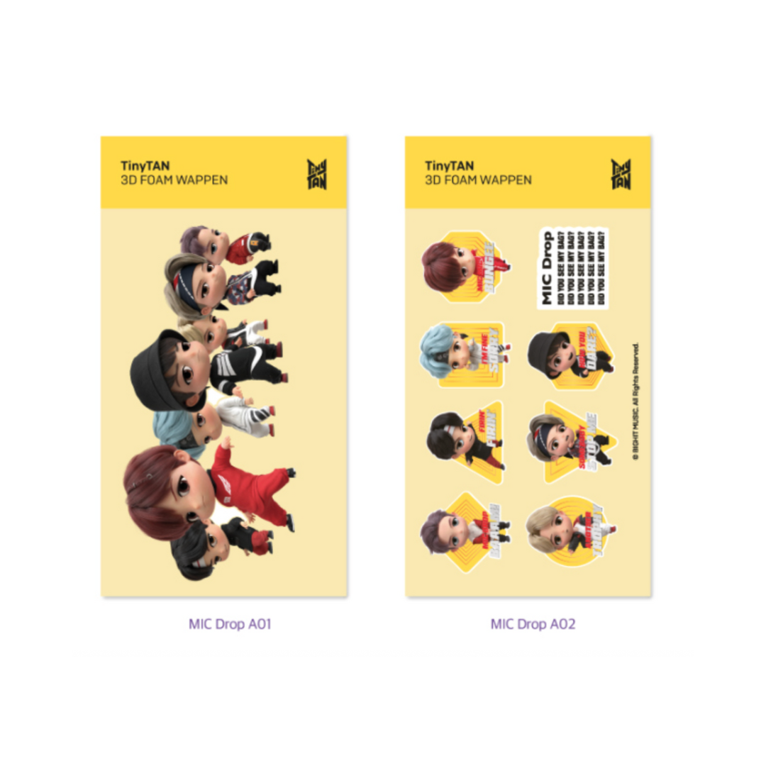 TinyTAN 3D Wappen MIC Drop