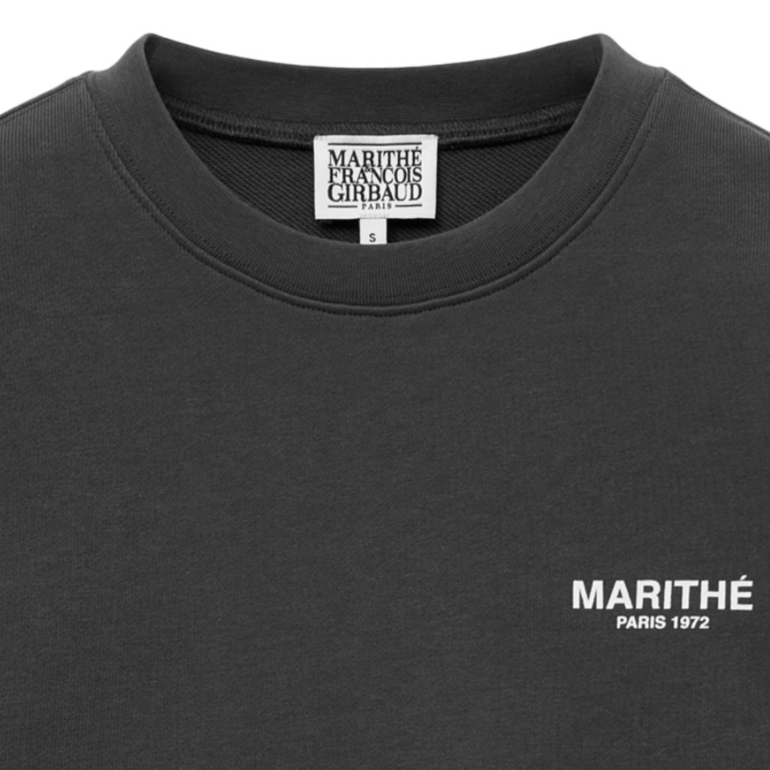 Marithé François Girbaud Regular Logo Sweater Charcoal