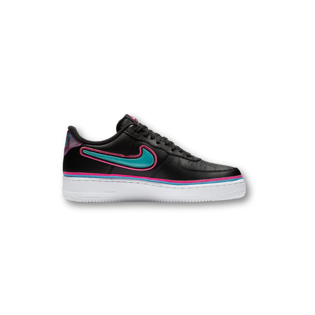 Nike Air Force 1 Low Sport (NBA Black Blue Gale Laser Fuchsia)