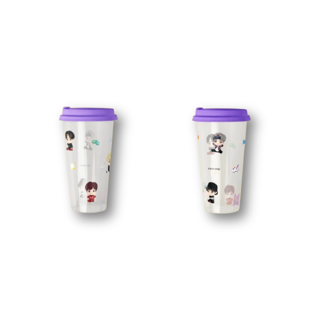 BTS X TinyTAN Clear Reusable Tumbler