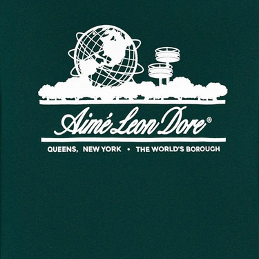 Aimé Leon Dore Long-Sleeve Unisphere Tee 'Botanical Green'
