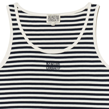 Marithé François Girbaud W CLASSIC LOGO SLEEVELESS ivory