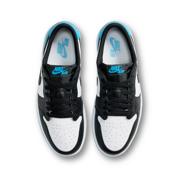 Jordan 1 Retro Low OG Black Dark Powder Blue (Women's)