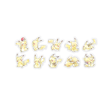 Pokémon Can Case Sticker Pikachu