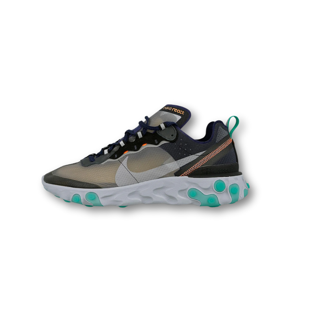 Nike React Element 87 Black Neptune Green
