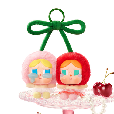 POP MART CRYBABY Crying For Love Series-Vinyl Plush Hanging Card (Love You Cherry Much)