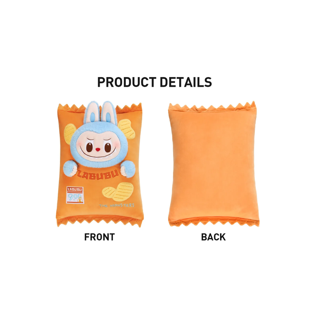 Pop Mart Labubu The Monsters Wacky Mart Series Chips Pillow