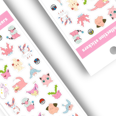 Pokemon My Collection Sticker / Pink
