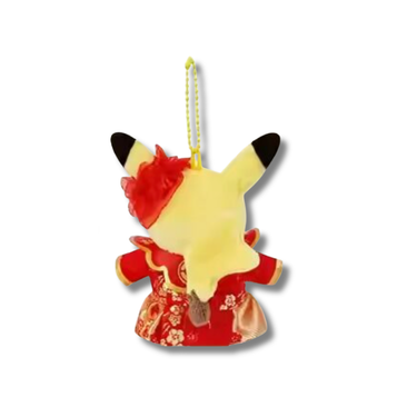 Pokémon Center Lunar New Year Pikachu Plush Keychain (F)