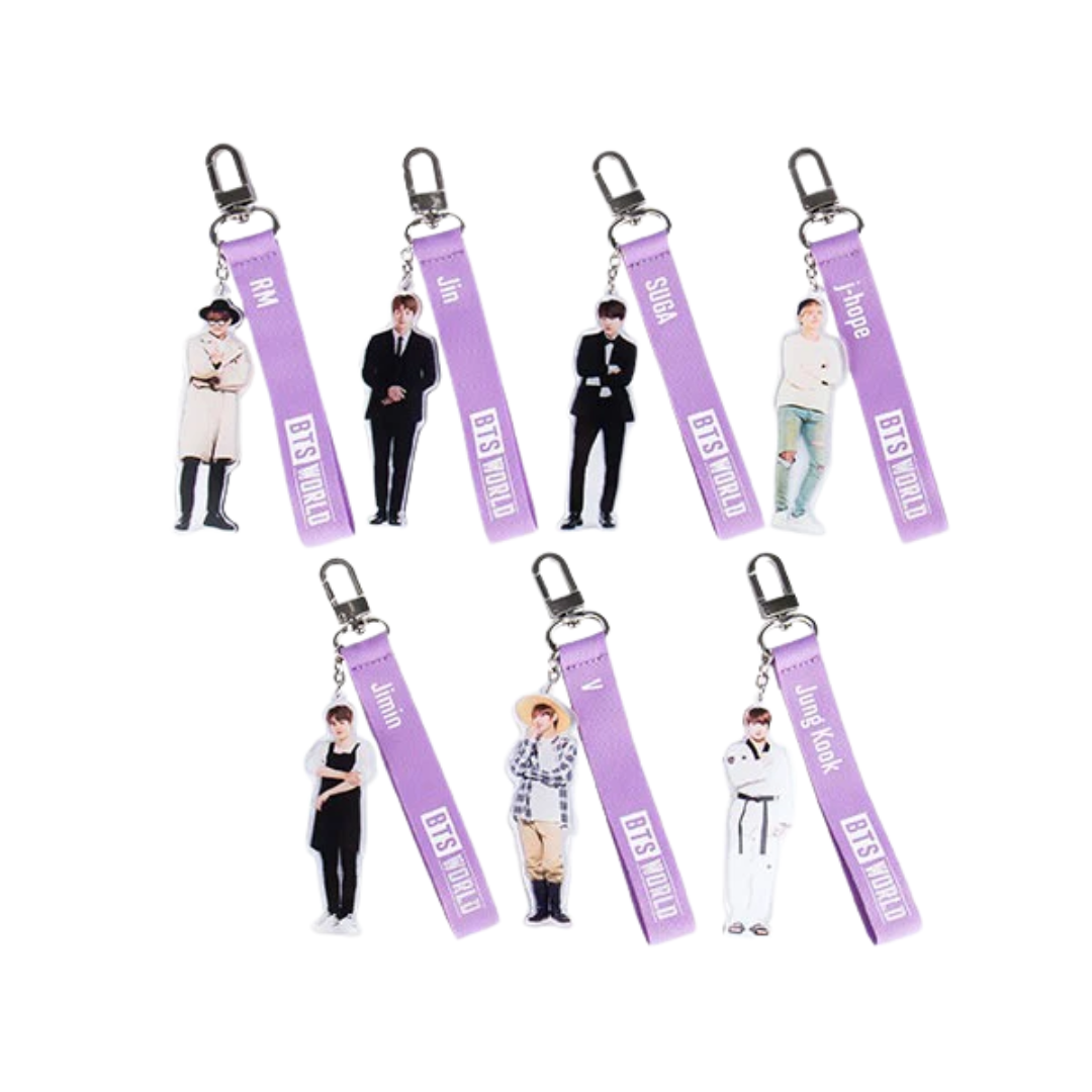BTS WORLD Strap Keyring