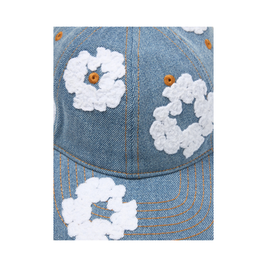 Denim Tears Cotton Wreath Raw Denim Cap Light Wash