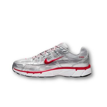 Nike P-6000 Metallic Silver Gym Red