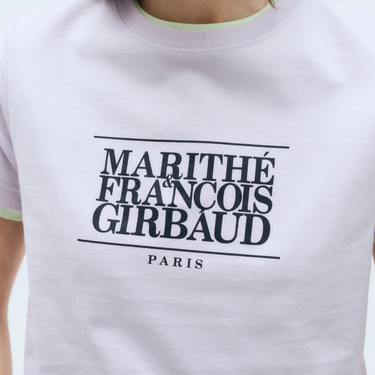 Marithé François Girbaud W Classic Logo Tee Light Purple
