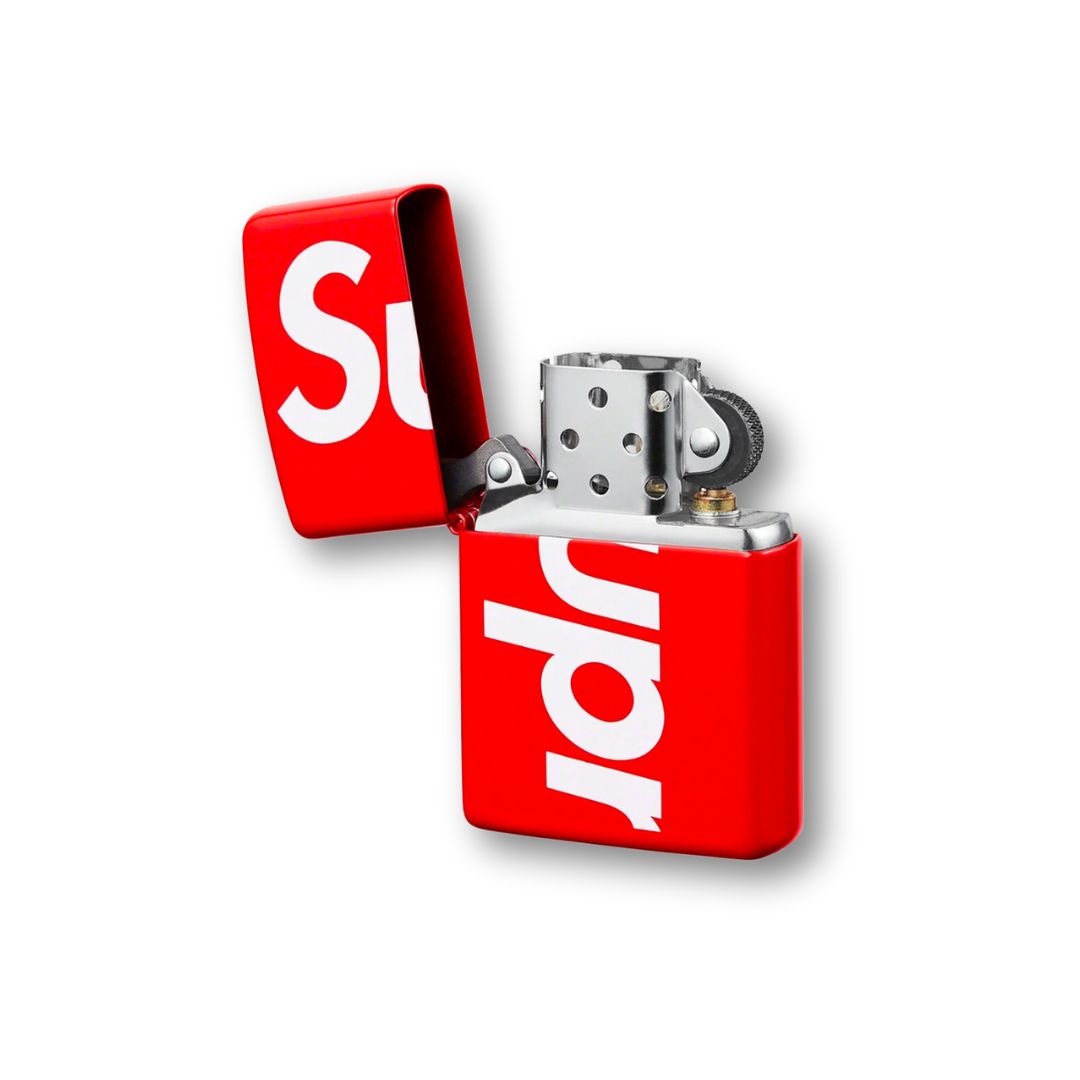 Supreme Logo Zippo Red