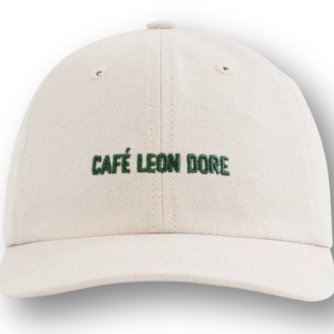 Aime Cafe Leon Dore Cotton Logo Hat Natural