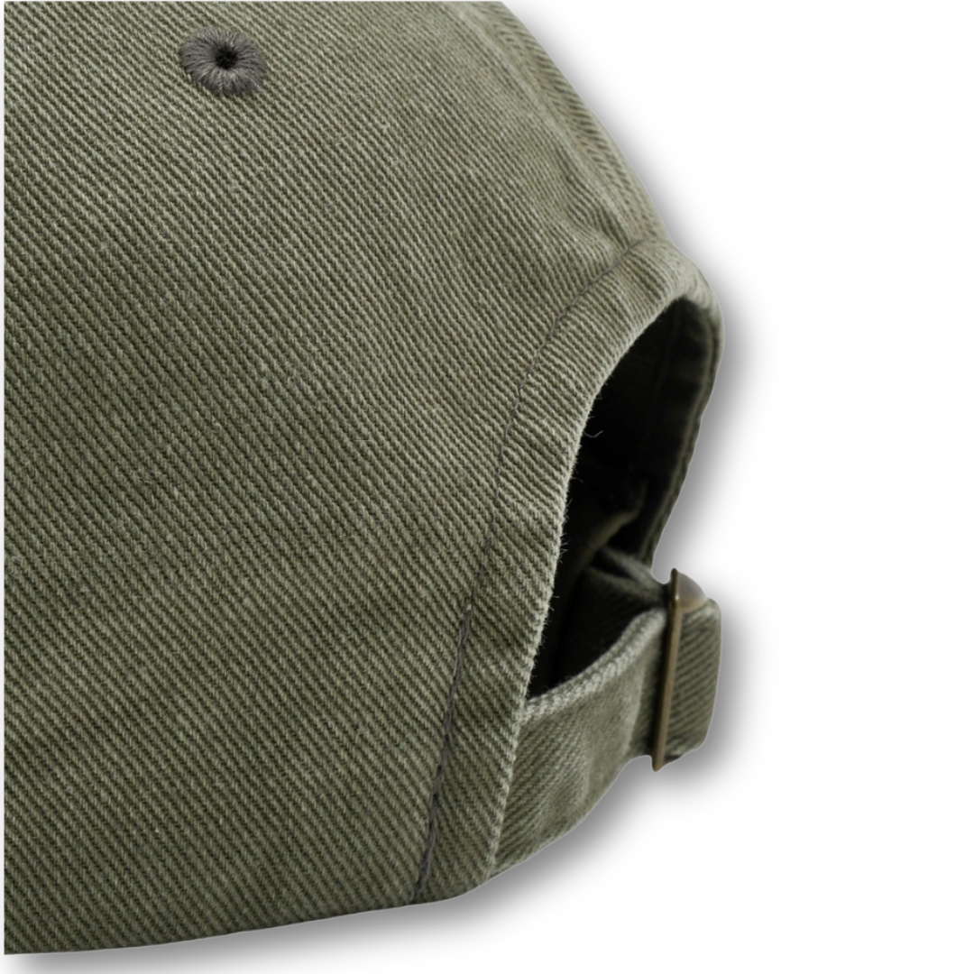 Marithé François Girbaud Washed Small Classic Logo Cap Khaki