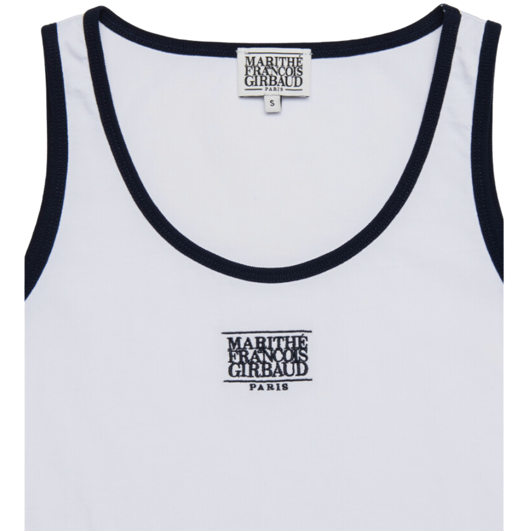 Marithé François Girbaud W Classic Logo Sleeveless White