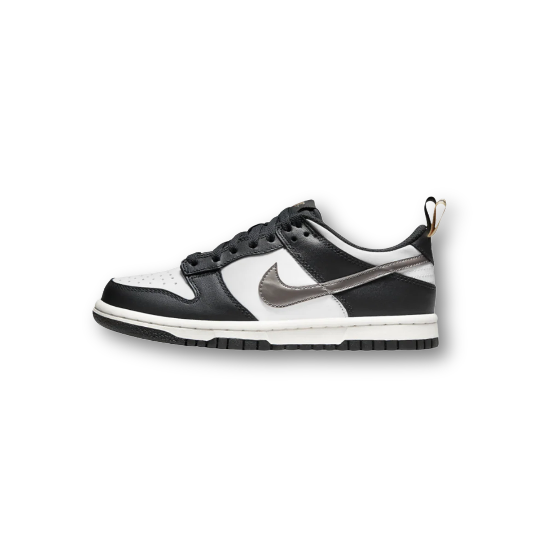 Nike Dunk Low Black White Metallic (GS)