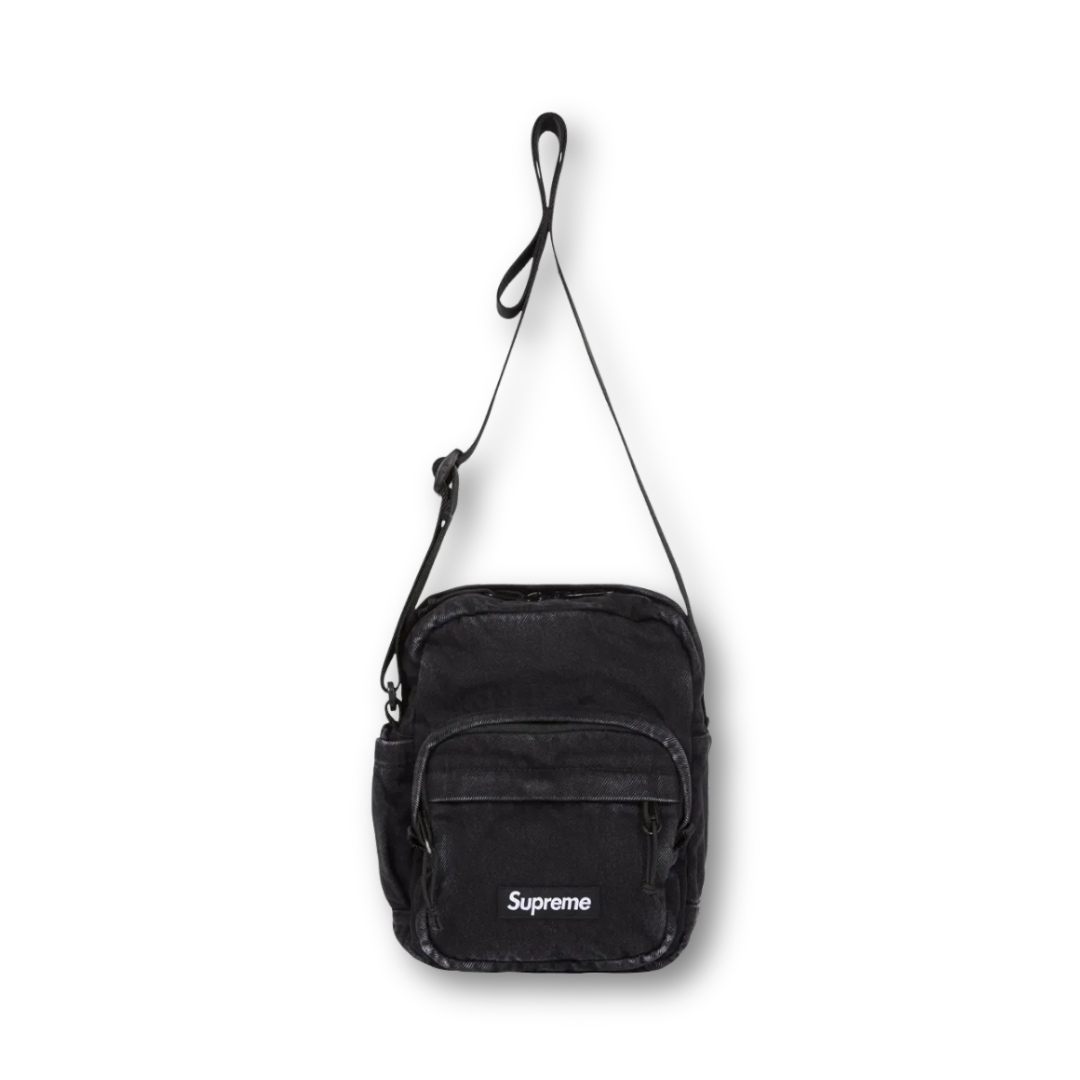 Supreme Denim Shoulder Bag Black (FW25)