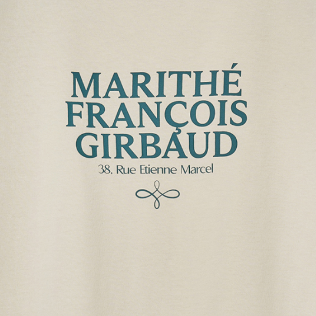 Marithé François Girbaud Mouvement W Aerocool Crop Tee Cream