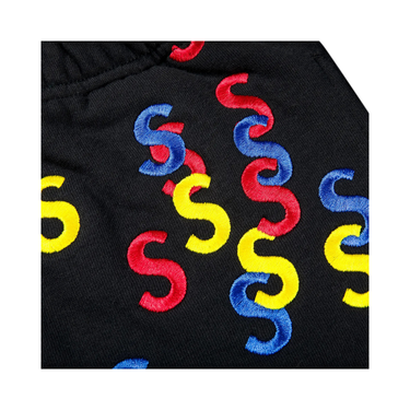 Supreme Embroidered S Sweatshort Black