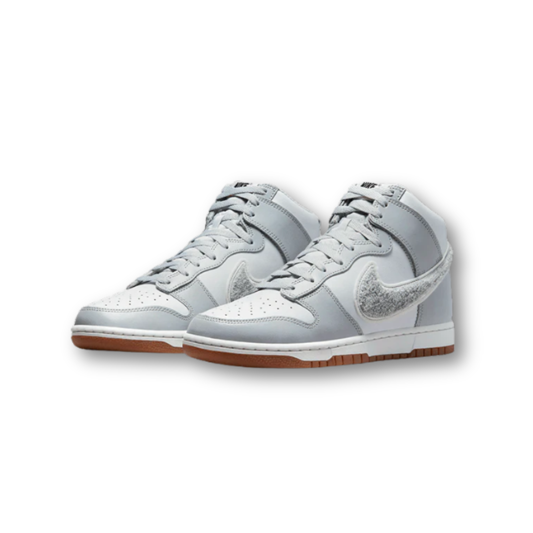 Nike Dunk High University Chenille Swoosh Light Smoke Grey