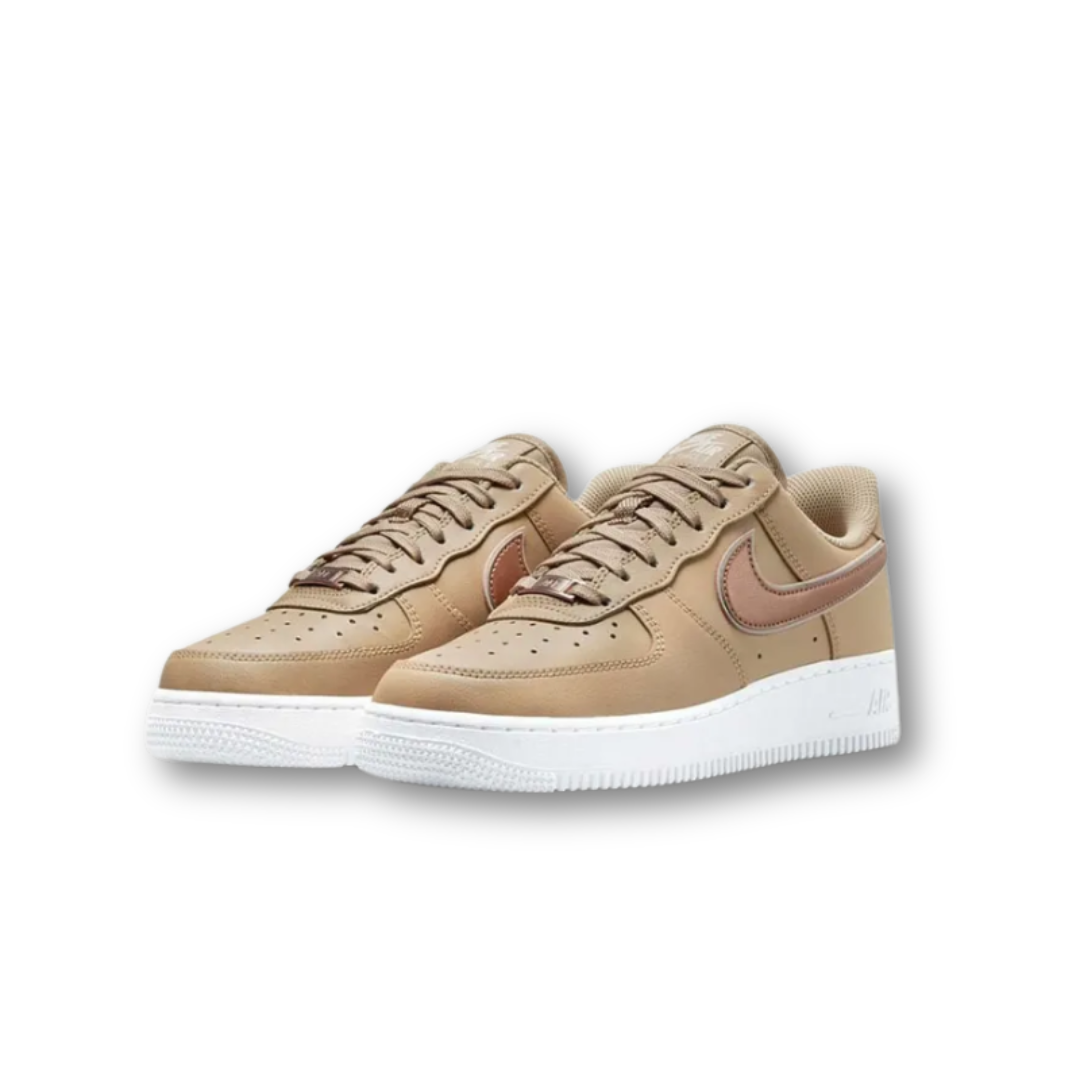 Nike Air Force 1 '07 Tan Metallic Rose Gold (Women's)