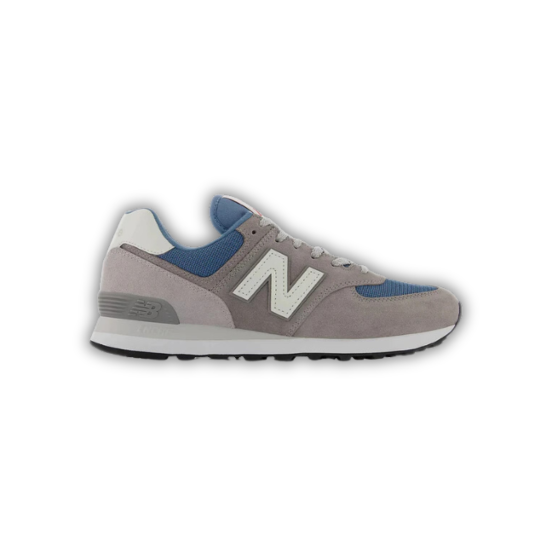 New Balance 574 Grey Navy White Leather