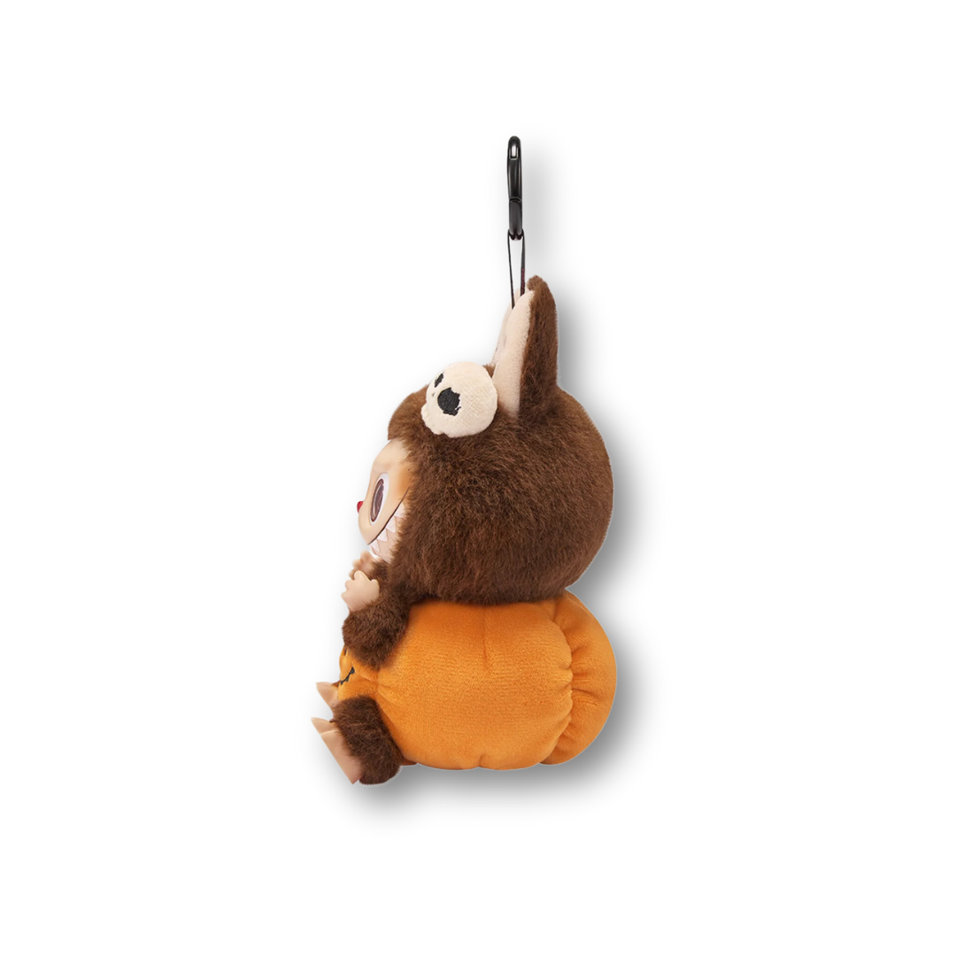 POP MART LABUBU THE MONSTERS - Happy Halloween Party Series Sitting Pumpkin Vinyl Plush Doll Pendant Keychain