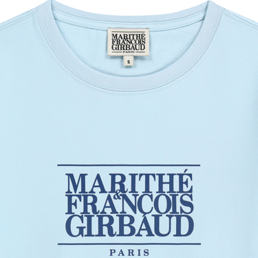 Marithé François Girbaud W Classic Logo Tee Ice Blue