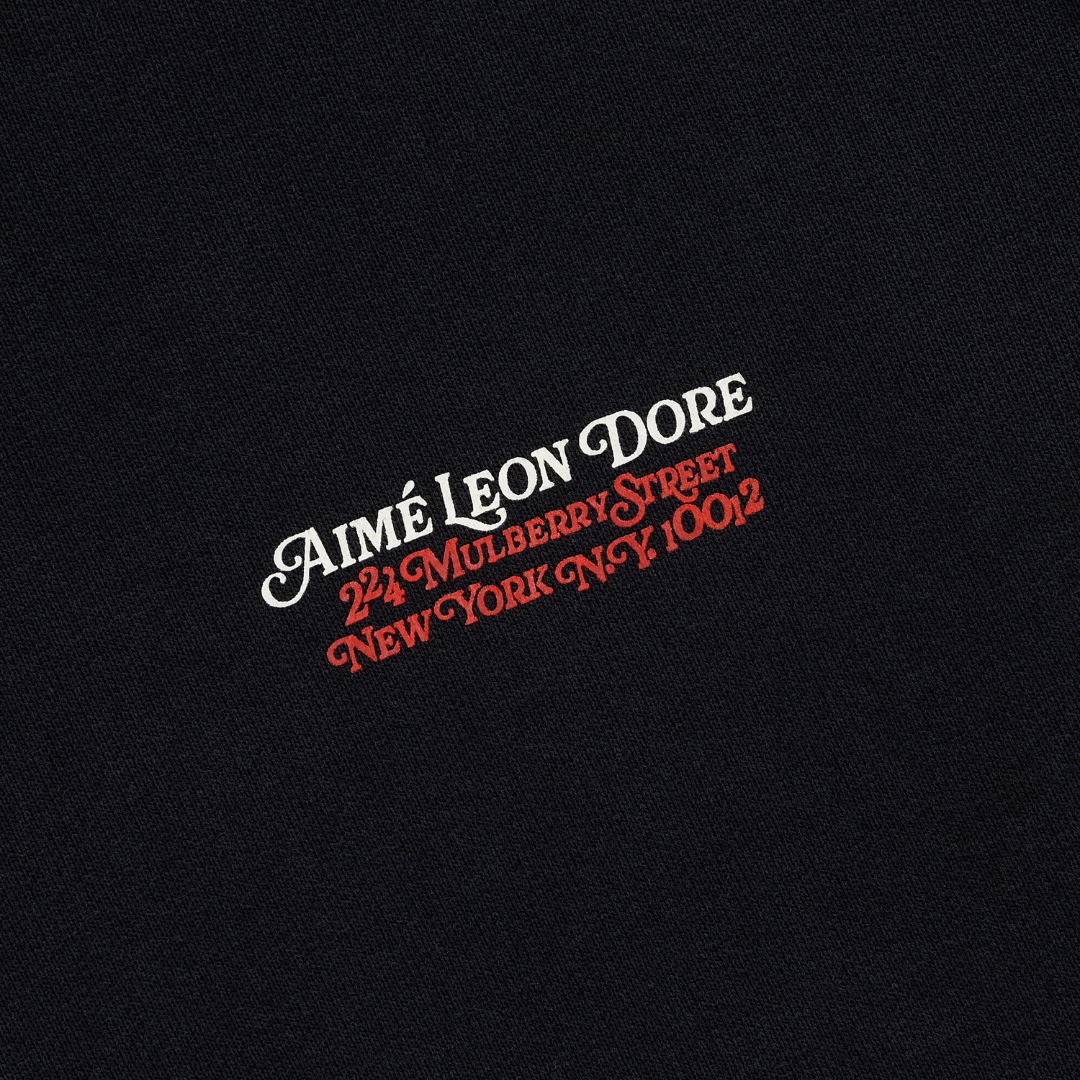 Aimé Leon Dore Monogram Hoodie Jet Black